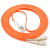 多模光纤跳线双模双芯SC-LC 5/10米15/20/30米 光钎尾纤电信级 桔红色 15m