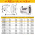304不锈钢真异径大小头KF16KF25KF40 KF50异径管喇叭卡箍转换接头 KF10*KF16