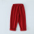 晋彪国学中国风服装马面裙男女儿童六一表演服合唱演出服唐装汉服古装 男红色单裤子 120cm