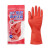 谋福 CNMF 8571 洗衣洗碗手套 家务橡胶手套 清洁手套 乳胶橡胶手套  中号（10双装） 红色乳胶手套 