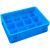 定加厚EU分格周转箱塑料收纳箱大号五金工具零件盒塑胶框蓝色 EU43120-6 40cm30cm12cm