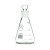 玻璃具塞三角烧瓶 磨口锥形瓶带刻度高硼硅玻璃烧瓶 500ml