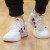 阿迪达斯 （adidas）板鞋男鞋2024夏季新款运动小白鞋低帮轻便透气休闲鞋子FY8568 HP9424白蓝红 40.5