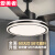 爱美者吊扇灯客厅餐厅展厅传统直叶扇带吊灯一体风扇灯现代简约2023新款 50大灯-55寸白 蓝牙