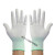 12双夏季条纹薄款尼龙纱线透气工作手套劳保耐磨弹力防晒男女 L码（大号） 白色尼龙手套（6双试用）