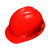 梅思安/MSA V-Gard ABS标准型一指键帽衬 V型无孔安全帽施工建筑工地劳保男女防撞头盔 红色 1顶