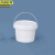 京洲实邦 白色500M两个 塑料外卖打包装桶果酱桶JZSB-9149