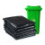 冰禹 BYlf-607 加厚型垃圾袋 黑色回收袋塑料袋 全新料 方形90*110cm 50个装