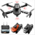 K6四面避障无人机航拍drone双摄像飞行器E100遥控2023 灰色*6K双摄像头长续航 三电池(总重量340g)