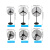 皓彩（haoluck） 工业牛角扇大功率大风量工业挂壁扇落地扇可摇头牛角扇工业电风扇 650仅电机 通用壁扇和落地扇电机(不含网罩扇叶等