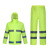 谐晟 加厚反光分体式雨衣套装 环卫交通执勤救援防雨防雪服 荧光绿套装 170