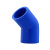 联塑（LESSO）45°弯头(PVC-U给水配件)蓝色 dn110