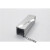 铝盒长方形 正方形铝合金外壳铝型材盒子铝盒长方形壳体氧化开孔 32*32*长80白色