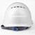 9F 欧式透气安全帽建筑工地工程施工ABS安全头盔可定制印字 白色