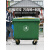 660L大型户外垃圾桶大号商用保洁清运垃圾车手推大容量环卫垃圾箱 绿色1100L特厚/带盖