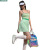 美绿地球小众设计网球连衣裙带胸垫瑜伽服防走光羽毛球运动裙两女 马卡龙绿 XS（欧码）