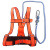 宏建 HJ 三点式作业安全带 区域限制施工户外工人涤纶安全绳橘红色 2米 单小钩