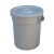 卡英 圆形塑料桶 大容量储水桶 工业物业桶 水桶带盖 C型128L