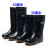 四季男士雨鞋防水中高筒耐磨防滑长筒水鞋加厚劳保工作雨 棕色高筒 36