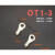 OT6-10冷压端子线耳鼻接线端子O型圆形铜鼻子连接器端子鼻 0T1-4(1000/包)