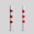 宽选工品 红白双耳警示柱 防撞柱挡车柱 圆形反光路桩 规格-75cm红白固定