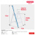 日本长谷川梯子铝合金工程家用梯单扶手梯 踏台梯凳 彩色创意多功能折叠梯子设计师款SS 蓝色高0.58米SS-3BU