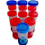 一次性大便样本采集管 粪便采集器 验尿杯40ml采集瓶带盖化验杯 无菌 大便管 痰杯小量筒 螺旋盖大便杯40ml(50个/包) 红蓝盖随机