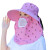 梓萤岔遮阳帽女防晒遮脸采茶帽子护颈包帽面罩一体太阳帽夏季 可拆卸紫色