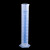 DEDH 塑料量筒量筒耐酸碱塑料刻度量筒实验室用品塑料量筒定制【起订辆5】 100ML