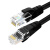 创优捷 六类成品网线6L-2m 非屏蔽千兆高速CAT6网线 宽带网络布线黑色2米