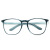 择初男女通用安全防护镜日版简约时尚方框眼镜框架 铜模蓝 103P方框