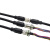 M12-17pin微型连接器工业设备机器人高密度信号传感器电缆插头17P M12-17芯母直头带线1米