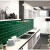 福西西北欧水波浪纹墨绿色瓷砖厨房卫生间墙砖面包砖75x300浴室背景墙砖 墨绿色平面亮光75x150mm 其它