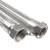 304不锈钢波纹管1寸DN25高温高压工业金属软管钢丝蒸汽编织网软管  ONEVAN 1寸平口内丝*1米(304)