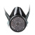 地球防毒面具上海跃丰地球牌2001口罩喷漆专用防粉尘活性炭单罐半面罩 2001防毒面罩 一套