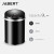 嘉佰特JABERT 智能感应垃圾桶 全自动不锈钢大号带翻盖 9L哑黑色烤漆电池款 700841