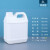 HDPE耐酸碱密封5升化工包装桶5KG小方桶壶消毒液2.5l塑料桶 2L-乳白色