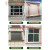 墅外墙装饰窗户模具加厚罗马柱窗套水泥建筑模板塑料造型框 标配整套10米 模具宽14厘米 直边格字线带花窗套