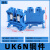 UK6N导轨式电压接线端子排UK-6N铜件轨道快速接线6MM平方UK端子6N UK6N蓝色【1只】