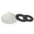 尼龙垫片橡胶塑胶塑料绝缘螺丝垫圈圆形平垫片M2M3M4M5M6M8M10M24 白色 M3*12*1.0(50个