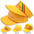 北京市小黄帽子男女童春秋季小学生指定交通安全帽子夏季儿童排路 冬季款大号2个装
