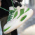 麦蒂逊高品质新款撞色鞋子男鞋透气厚底运动鞋欧洲站复古休闲老爹潮鞋 H2012白绿 38