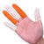 梓萤岔橙色乳胶手指套防滑防脏穿红虫蚯蚓上饵料钓鱼加厚耐磨护指手指套 橙色指套（30个） M/L码各15个混合装