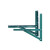木可西空调外机支架角铁喷漆架子外机镀锌铁支架置物架挂架三角1.5p3匹 1-1.5P绿色喷漆角铁支架(2公斤左