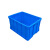 周转箱长方形中转运箱子带盖特大号工业胶箱筐收纳箱熟料输货架箱 500300箱560*420*310mm 蓝色