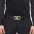 菲拉格慕（Ferragamo） 男式休闲板扣牛皮双面可自由裁剪腰带皮带商务中青年裤袋带礼物 光面 金色扣  3.5CM 105 双面可裁剪 宽3.5CM