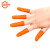 金固牢 加厚防滑护指(100只) 耐磨乳胶手指套 橘黄色 2.9cm/L码 KZS-738