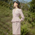 法莎罗儿（FASLOV）名媛紫色职业气质女神范夏季假两件西装套裙美容师院工作服 连衣裙7分秀-粉紫色 S