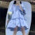 AHKA日系甜美软妹连衣裙女夏季新款宽松显瘦小清新泡泡袖娃娃裙 珍珠白 XS