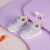 HELIUS宝宝学步鞋软底2024新款防滑网面透气婴幼儿童防撞男女宝宝机能鞋 白紫 17码 适合脚长10.5左